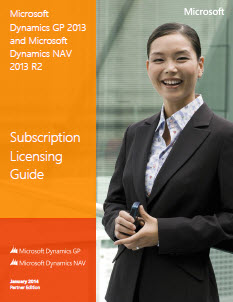Dynamics NAV 2013 Subscription Licensing Guide
